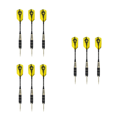 9Pcs Yellow Needle Tipped Darts Pin Type Drop-Resistant Accessories 2
