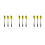 9Pcs Yellow Needle Tipped Darts Pin Type Drop-Resistant Accessories 5