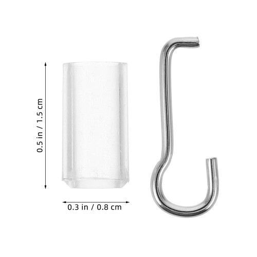 5Sets Lightweight Transparent Wand Hook Replacement for Mini Blinds 1