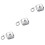 3Pcs Silver Clothes Hanging Rope Lightweight for Daily Use 5