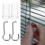 5Sets Lightweight Transparent Wand Hook Replacement for Mini Blinds 3