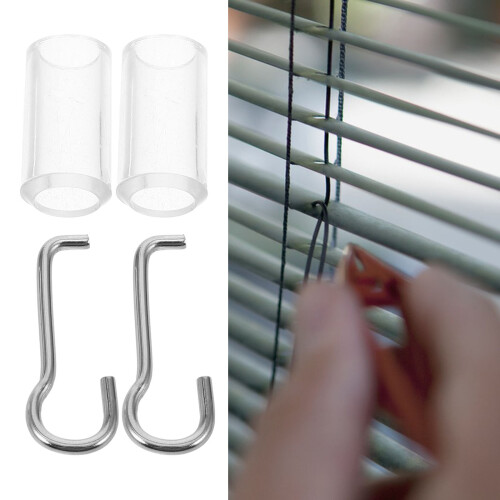 5Sets Lightweight Transparent Wand Hook Replacement for Mini Blinds 2