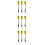 9Pcs Yellow Needle Tipped Darts Pin Type Drop-Resistant Accessories 6