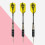 9Pcs Yellow Needle Tipped Darts Pin Type Drop-Resistant Accessories 7