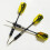 9Pcs Yellow Needle Tipped Darts Pin Type Drop-Resistant Accessories 8