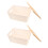 4Pcs Multi Color Plastic Storage Boxes with Bamboo Lid for Pantry Use 9