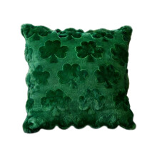 Green3D Broderat plyschörngott, Shamrock/Cylinderhatt-design (1616/1818/2020 tum), för soffa och sängkant – Inlägg ingår ej