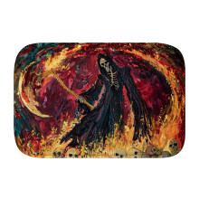 Χαλί μπάνιου Grim Reaper806Αντιολισθητικό Memory Foam: Απορροφητικό, Στεγνώνει γρήγορα,