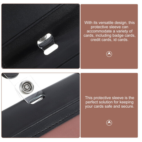 Funda vertical para tarjetero de identificación con cierre magnético 2