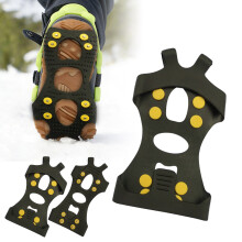 2PCS Spikes for Snow And Ice for Shoes and Boots, Removable Snow Shoe Spikes, Anti Slip Ice Grippers for Climbing, Hiking, Jogging in Winter Outdoor
