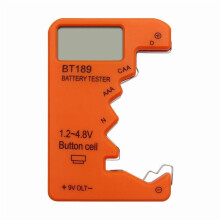 Digitaler Batterietester für AA/AAA/6F22/9V/1,5V, universeller Spannungsprüfer mit übersichtlichem Display, kompatibel mit allen Batterien