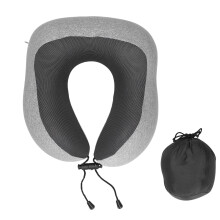 Travel Neck Pillow Kit, Memory Foam Neck Pillow With Chin Support For Airplane, Car, Office, Train, Home, Portable Cervical Support, Breathable