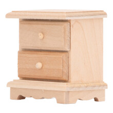 Eco Friendly Material Wooden Dollhouse Furniture Handcraft DIY Model Miniature Model Realistic Style Free Pulling Drawers Smooth Surface Intricate