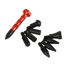 Herramientas para reparar abolladuras sin pintura con cabezal de martillo de goma, aptas para abolladuras en todo tipo de metal plano, incluye 9