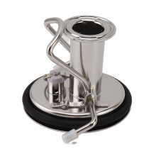 Multipurpose Carbonation Keg Lid Stainless Steel304Easy To Install Replacement Lid With Diffusion Stone Safe Pressure Release Forced Carbonation