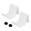 Durable Acrylic Adhesive Headphone Hook, Corner Shelf Mount for Universal Holders, White (2PCS) 1