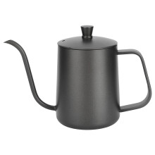 Food Grade304Stainless Steel Kettle, Pour Over Coffee Pot with6mm Water Outlet, Portable Camping Companion, Elegant Design, Comfortable Grip,