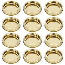 Tapas herméticas de silicona para tarros Mason de boca ancha, Gold Food Storage Solutions, construcción de acero inoxidable que garantiza