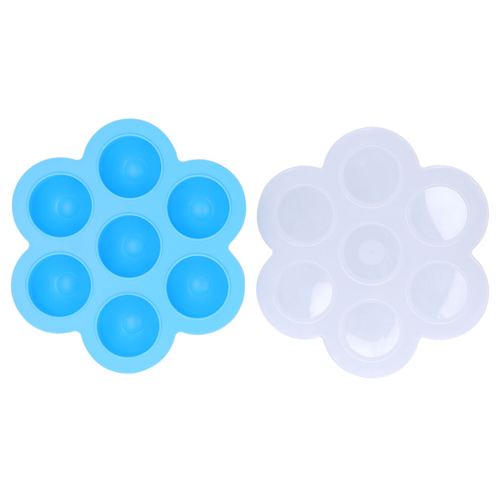 Food Storage Containers for Silicone Egg Bites Molds, Microwave Safe Containers Sky Blue, Flexible Design for Easy Food Removal Food-Grade Silicone,