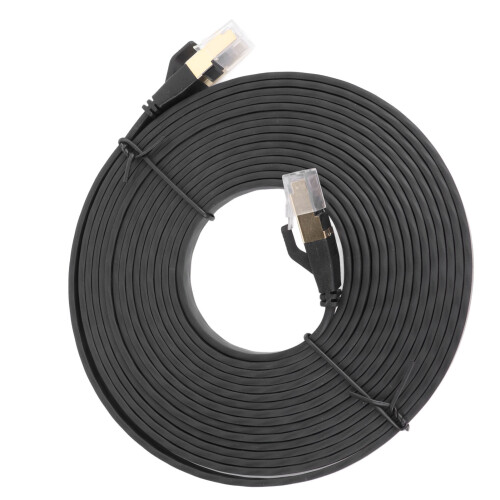 Cat8Ethernet Cable High Speed Transmission Bandwidth, Data Transfer Shielded Interference Gold Plated Rj45Connector Flat Design Compatibility 2