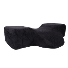 Bequemer Memory-Schaum U-förmiges Wimpernverlängerungskissen – Schwarz, 47x20x12cm