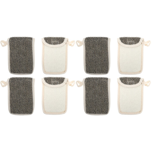8Pcs Linen Soap Net Durable Exfoliating Mesh Soap Pouch for Shower 2