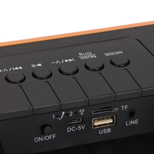 Ηχείο Bluetooth Karaoke με διπλά μικρόφωνα και επαναφορτιζόμενη μπαταρία, ρετρό μηχάνημα 1