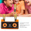 Ηχείο Bluetooth Karaoke με διπλά μικρόφωνα και επαναφορτιζόμενη μπαταρία, ρετρό μηχάνημα 6