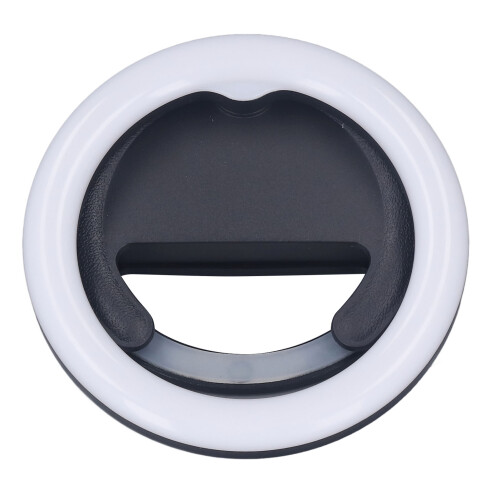 Computer Webcam Lighting Solution, Selfie Ring Light with Adjustable Brightness LED Lighting for Video Recording Rechargeable Ring Light Portable 1