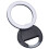 Computer Webcam Lighting Solution, Selfie Ring Light with Adjustable Brightness LED Lighting for Video Recording Rechargeable Ring Light Portable 5