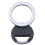 Computer Webcam Lighting Solution, Selfie Ring Light with Adjustable Brightness LED Lighting for Video Recording Rechargeable Ring Light Portable 7
