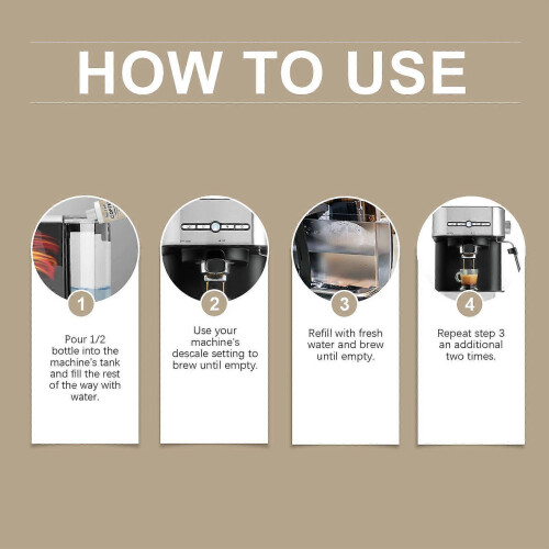 (2pcs)100ml Descaler and Cleaner for Coffee Machines to Remove Scale Build-Up 2