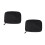 2Stk Data Cable Storage Case Mit Glattem Reißverschluss Schwarz 4