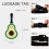 Avocado bagagemærker silikone 2-pak 2