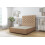 Sloomy Mayfair Latte Dumfries Divan Bed Base 2 Drawers Same Side With 26" Strutted Headboard 4' Small Double 1