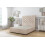 Sloomy Mayfair Sand Naples Divan Bed Base 2 Drawers Same Side With 26" Strutted Headboard 4' Small Double 1