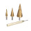 Automatic Deburring Step Drill Bit Titanium Coated Multi Size Hole Two-flute Design Corrosion Resistant for Home Repairs 2