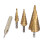 Automatic Deburring Step Drill Bit Titanium Coated Multi Size Hole Two-flute Design Corrosion Resistant for Home Repairs 4