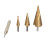 Automatic Deburring Step Drill Bit Titanium Coated Multi Size Hole Two-flute Design Corrosion Resistant for Home Repairs 5