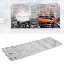 Splatter Screen for Cooking Oil Burns Aluminum Foil Cover 25cm Flat Design