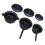 6Pcs Dollhouse Mini Kitchen Accessories Black Alloy Tiny Cooking Set 2