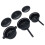 6Pcs Dollhouse Mini Kitchen Accessories Black Alloy Tiny Cooking Set 3