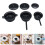6Pcs Dollhouse Mini Kitchen Accessories Black Alloy Tiny Cooking Set 10