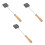 3Stk Graphit Gießform Für Glasblasen DIY Robust Schwarz 7