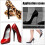 High Heel Tips Replacement Caps 20 Pairs U-Shape Black 5 7