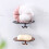 2Pcs Coffee Plastic Soap Dish Holder Wall Mounted Bathroom Storage Box 4