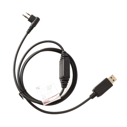 Cabo de programação USB Baofeng com conector de 2 pinos, universal, plug and play, compatível com sistemas operacionais de 32 e 64 bits e diversas 2