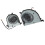 Aluminium Alloy Material for MSI PS63Modern8RC8SC MS-16S1, Easy Installation Notebook Computer Cooler Fan with Efficient Cooling, Replacement 3