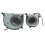 4Pin Connector for MSI PS63Modern8RC8SC MS-16S1, Sturdy Material Efficient Temperature Control with Replacement CPU&GPU Cooling Fan, Notebook 5