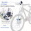 3Pcs Bike Speedometer Wireless Weather Resistant Multi-Function LCD 4